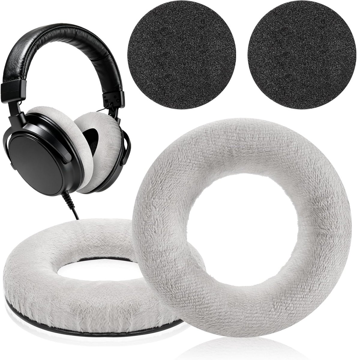 Oorkussens vervanging - zacht velours - geschikt voor Beyerdynamic DT 770/990 Pro - verbeterde comfort - ShopVlot