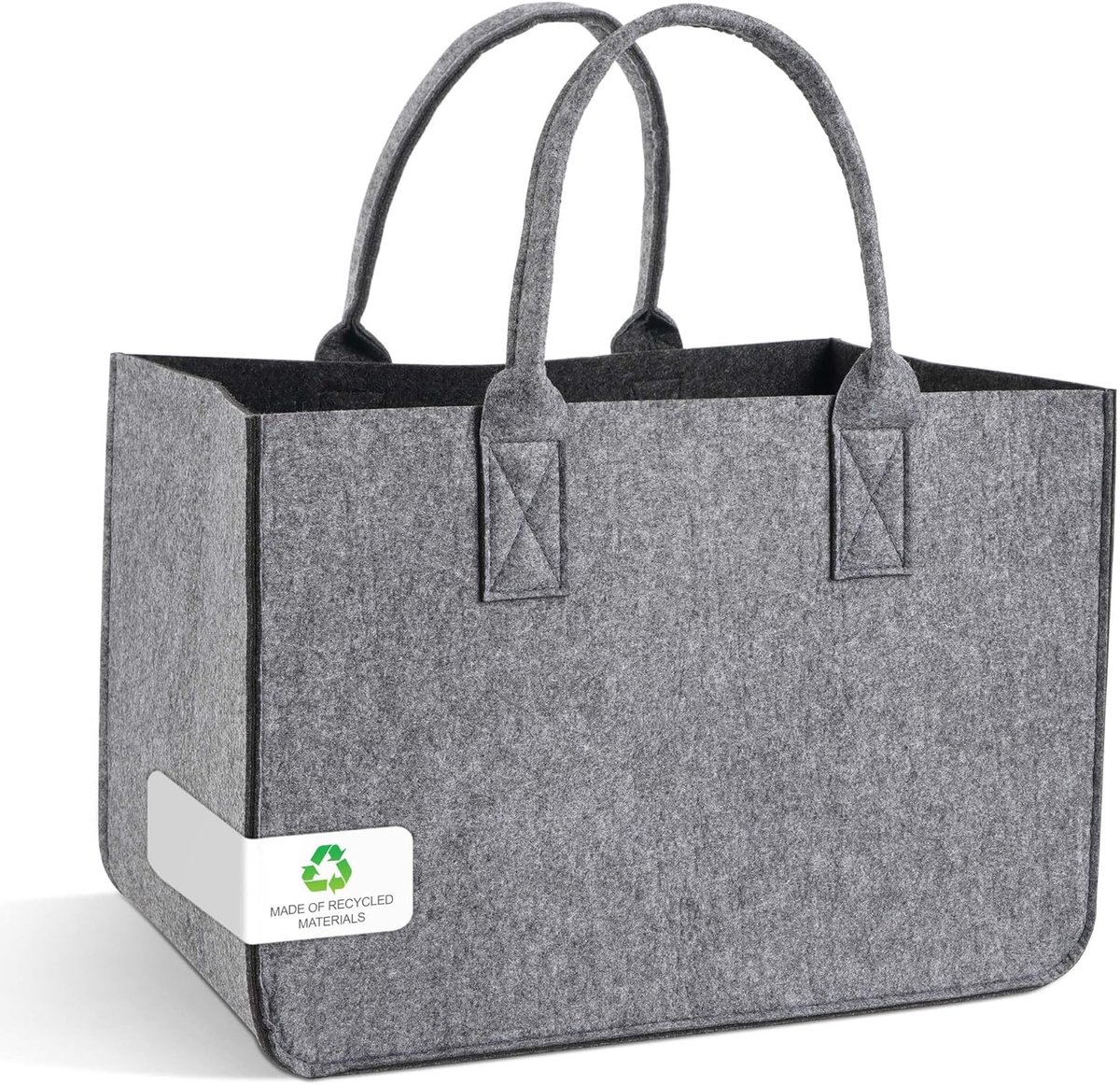 Shopping Basket 30 Liters - Robuuste Vilt Shoppingtas - Vouwbaar met Handvatten - Ideaal voor Boodschappen - ShopVlot
