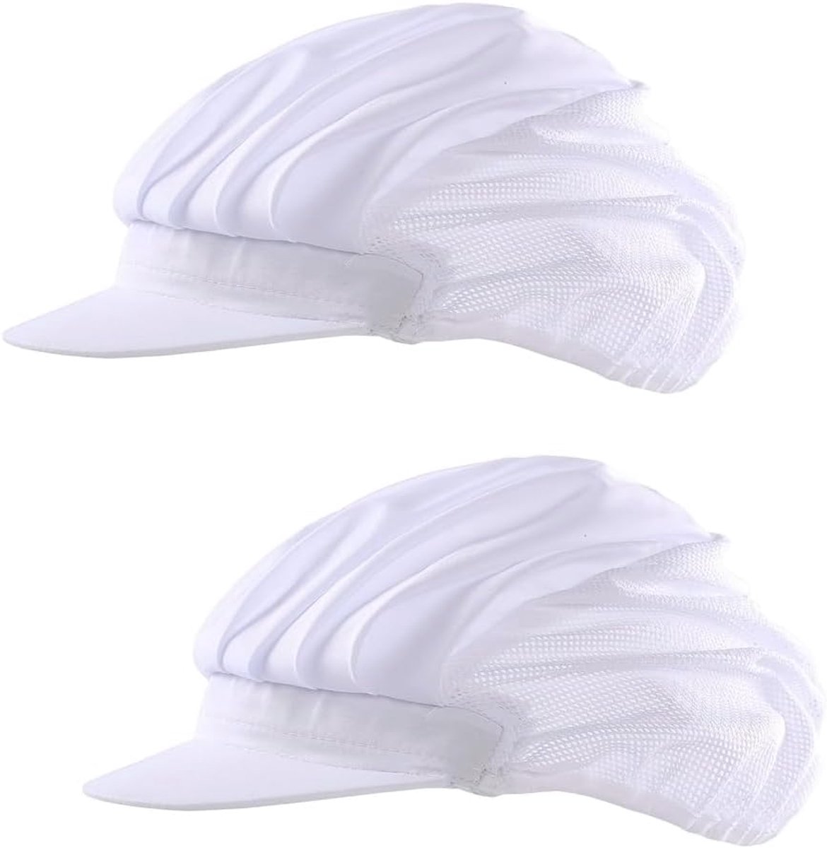 Koksbuis wit - unisex - catering hoed - perfect voor keuken en horeca - ShopVlot