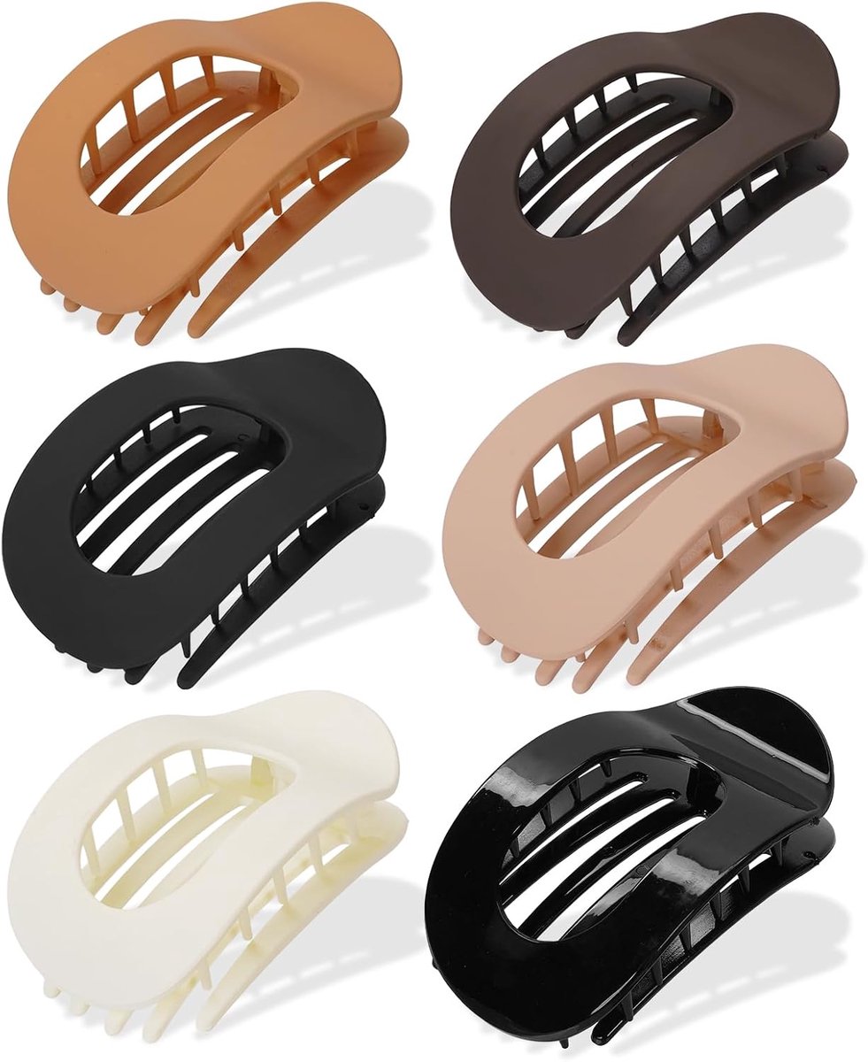 Haarspelden 6 Stuks - Grote Platte Haarclips - Sterke Grip - Voor Dun en Dik Haar - ShopVlot