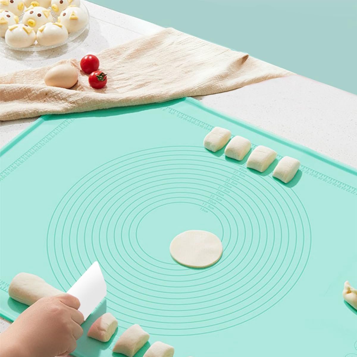 Bakken mat 70cm×50cm - non-stick siliconen - met verhoogde rand - ideaal voor deeg - ShopVlot