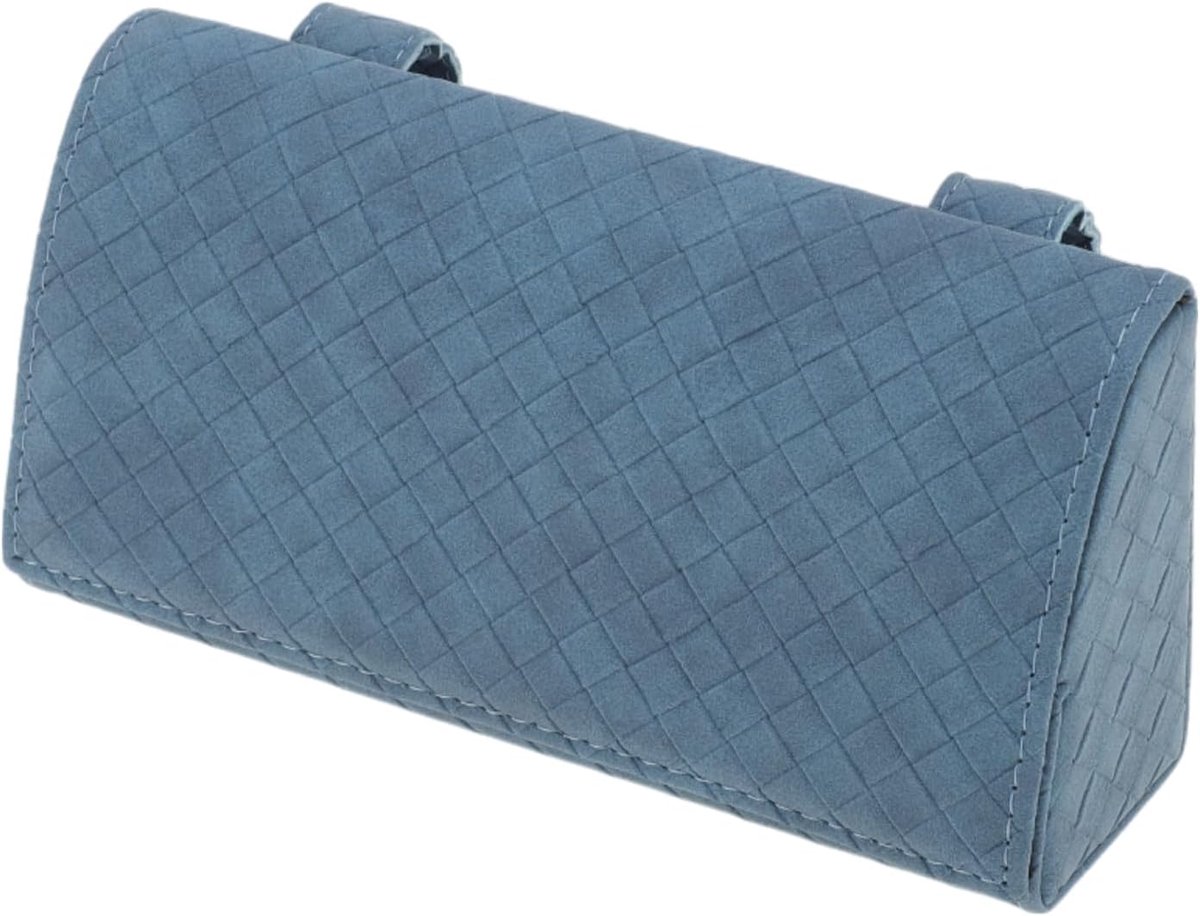 Zonnebril Case met Magnetische Bevestiging - Suede Lichtblauw 7.15"x3.5" - Beschermende Opslag - Ruimtebesparend - ShopVlot