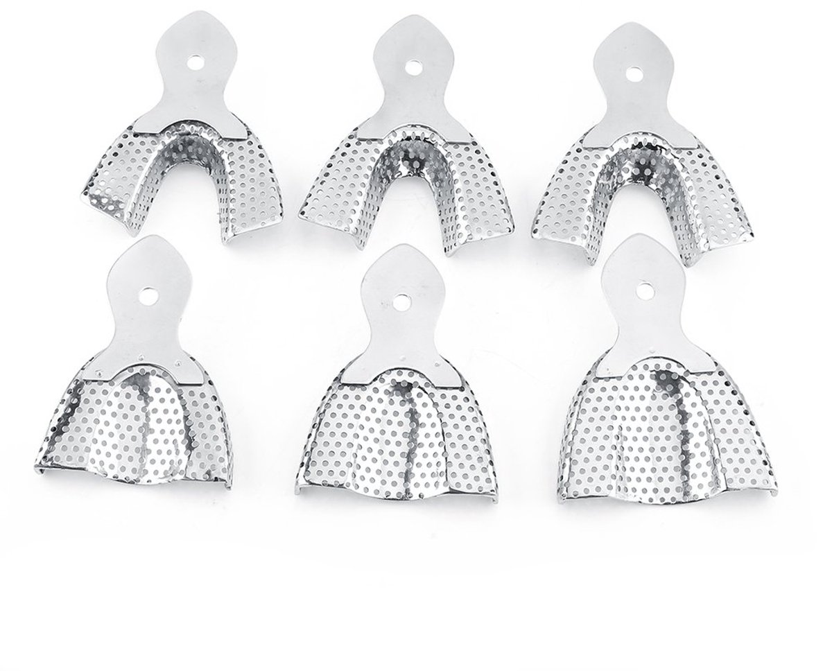 Dental trays 6 stuks - RVS autoclaveren - Herbruikbaar - Eenvoudig model maken - ShopVlot