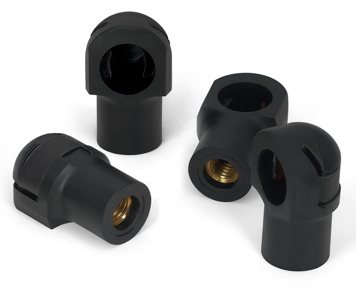 Gasveer Tip M6 - 10 mm kogeladapter - eenvoudig te installeren - geschikt voor bagagedrager en motorkap - ShopVlot