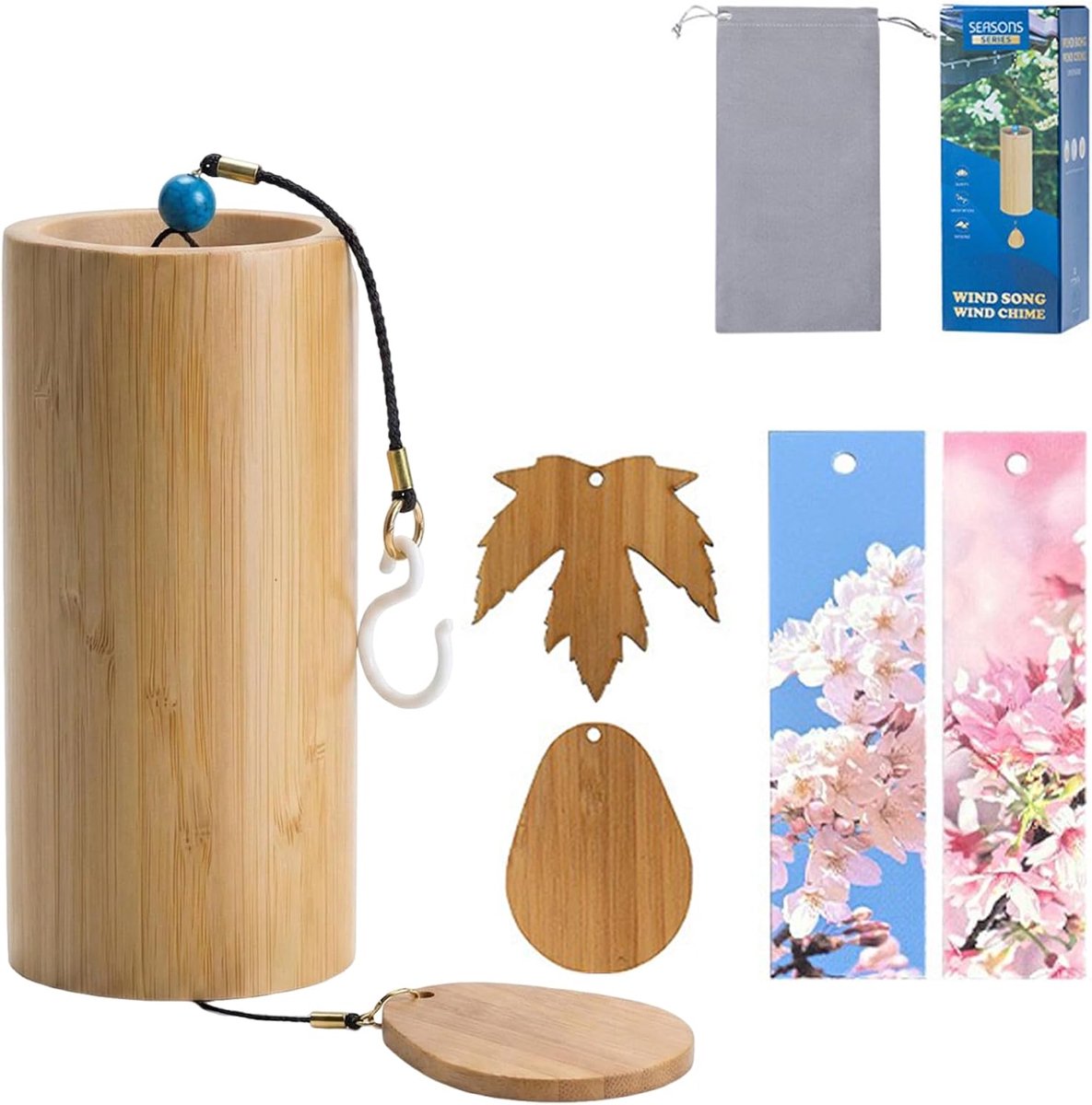 Windgong - Japanse bamboe - Natuurlijke klank - Creëer rust in je tuin - ShopVlot