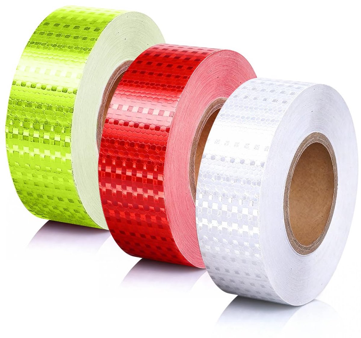 Reflecterende tape 2.5cm x 25m - waterproof - zelfklevend - verhoogt zichtbaarheid op de weg - ShopVlot