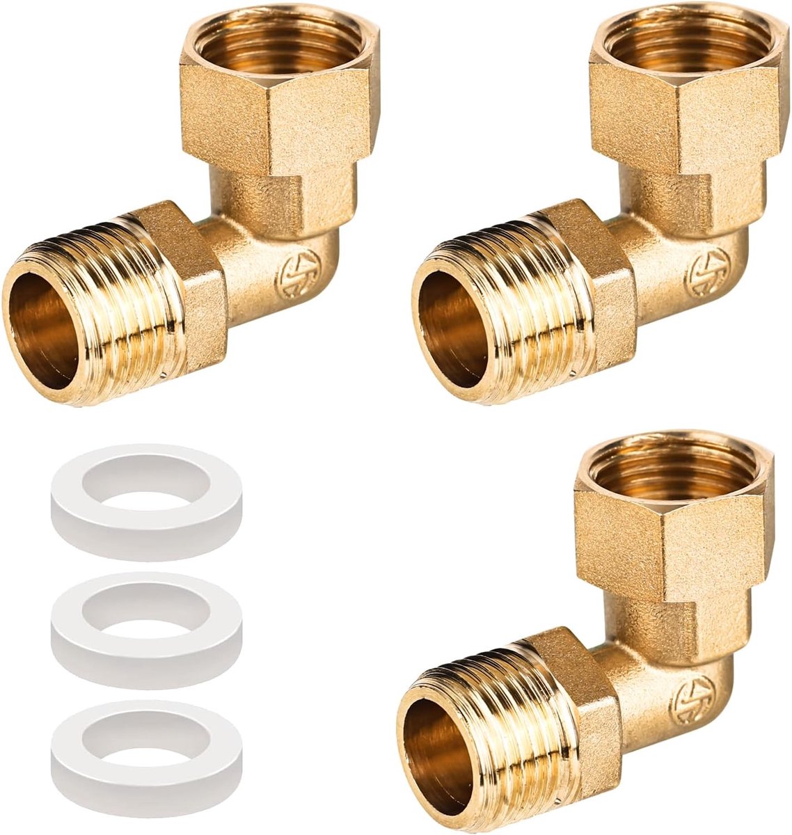 Verbindingsstuk 1/2 inch - Messing - Beweegbaar - Geschikt voor drinkwater - ShopVlot