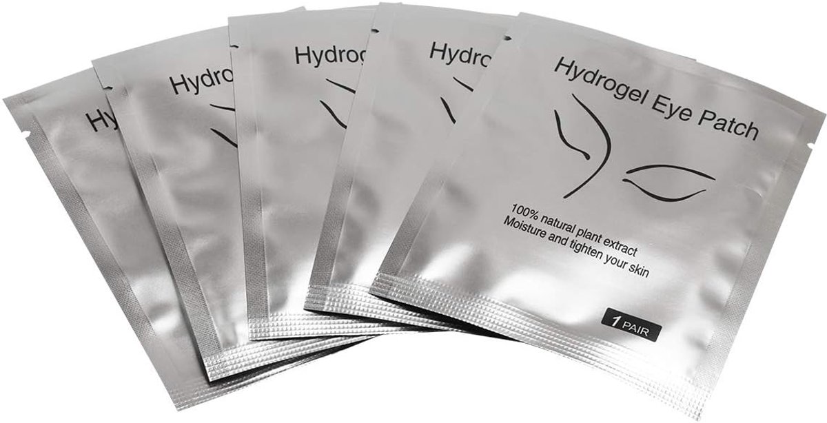 Eyelash Extensions Pads 50 Pairs - Lint-vrij en Hydro Gel - Non-slip en Individueel Verpakt - SnelShoppen