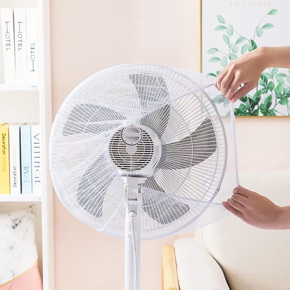 Ventilator veiligheidskap 3 stuks - ronde stofkap - wasbaar en stofdicht - beschermt vingers en voorkomt ongelukjes - SnelShoppen