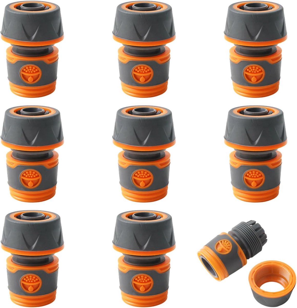 Slangverbindingsset 3/4 inch - 8 slangkoppelingen - lekvrije snelkoppeling - ideaal voor tuinirrigatie - SnelShoppen
