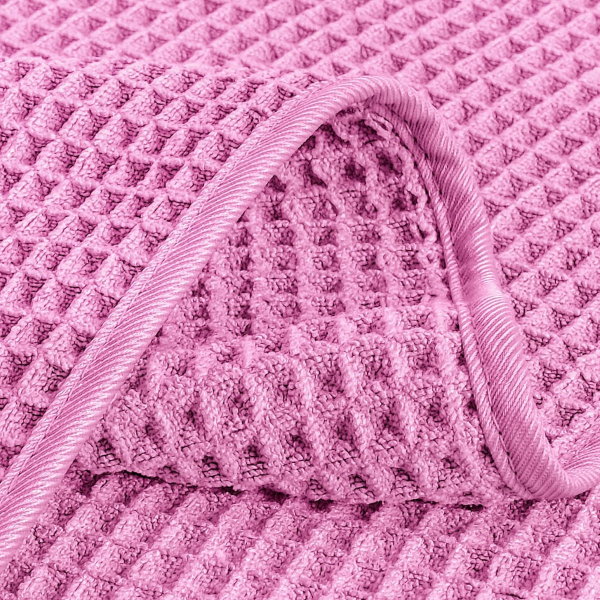 Microfiber Wasdoek Gezicht 33 x 33 cm - Wafelstof - Lintvrij - Verwijdert make-up en vuil - SnelShoppen