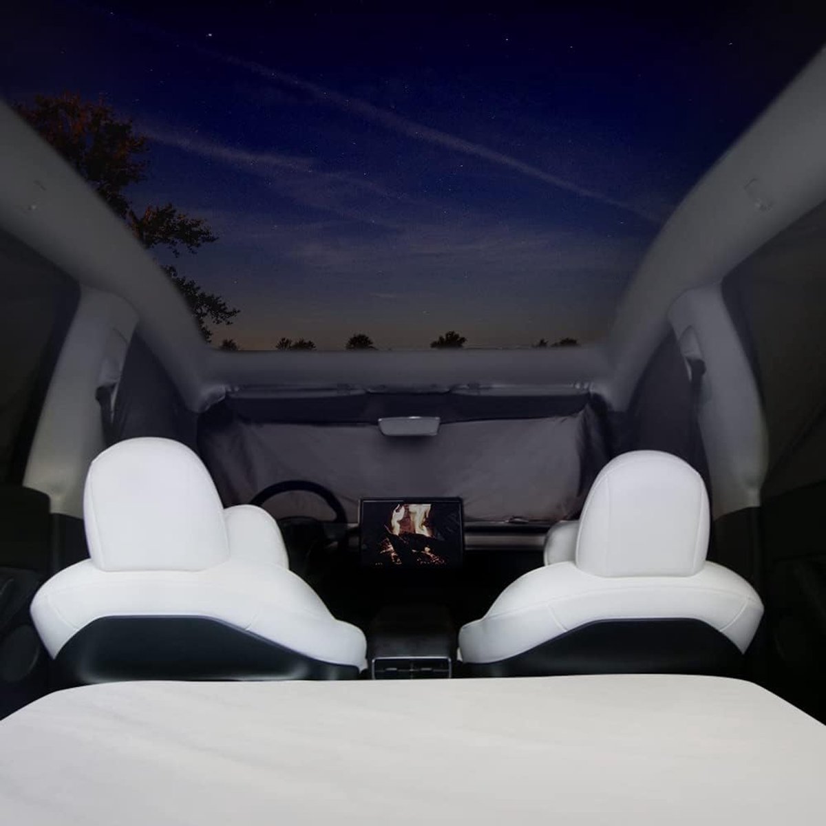 Autogordijnen Tesla Model Y - Privacy Screen - UV en zonbescherming - Ideaal voor kamperen - SnelShoppen