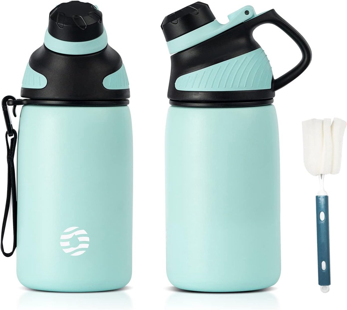 Sportwaterfles met magnetische dop - 1500 ml, 1000 ml, 800 ml, 600 ml, 400 ml - RVS, BPA-vrij - SnelShoppen
