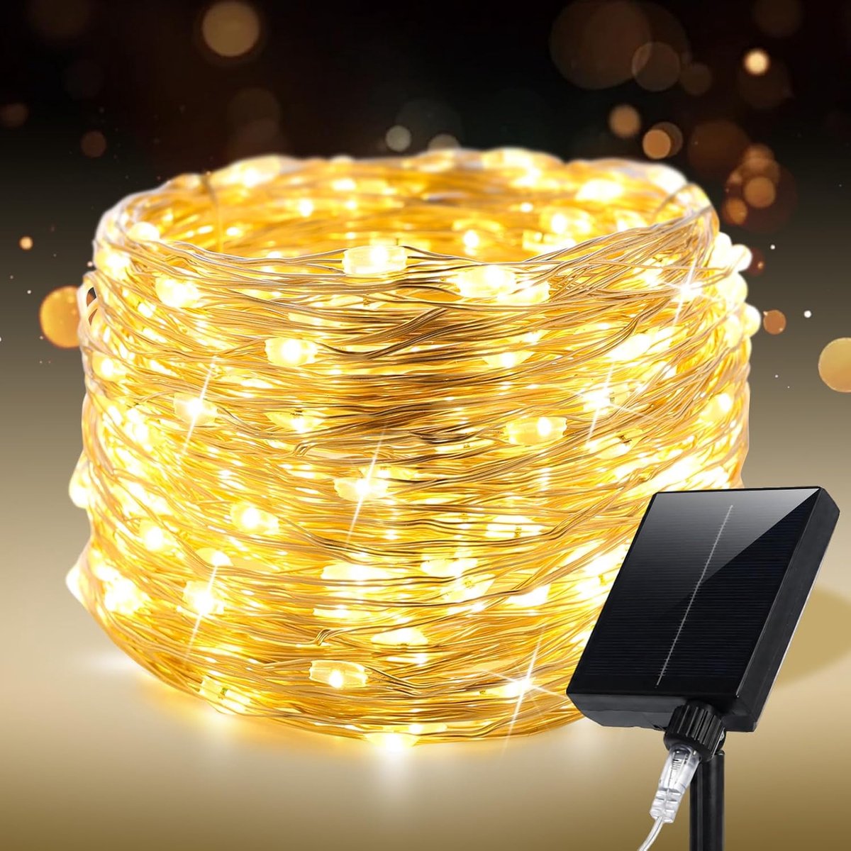 Solar Sfeerverlichting 100FT - Waterdicht - 300 LED's - Perfect voor Tuin en Feesten - SnelShoppen