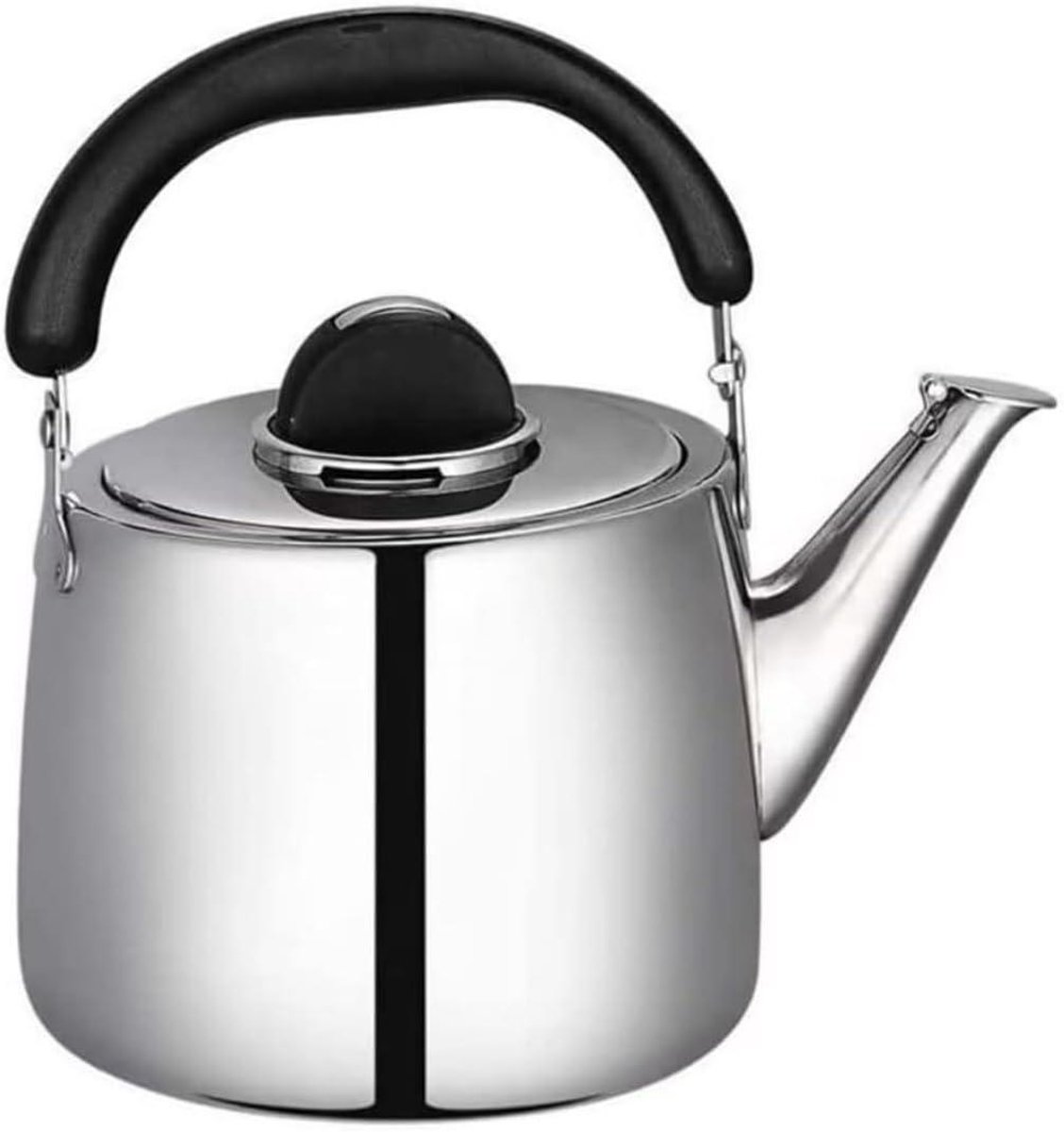 Waterkoker met Fluitje - Theeketel RVS - Water Koken - Roestvrij Staal 304 - 8L - Zilver