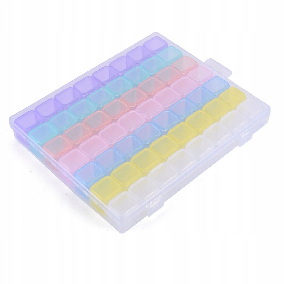 Kralenorganizer Kunststof 56 Vakjes 21x17,5cm - Veelkleurig