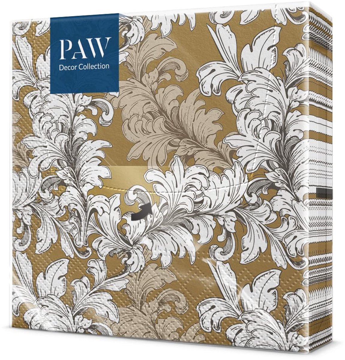 PAW - Papieren Servetten 3-laags (33 x 33 cm) I 20 Stuks I Gedrukt met Inkt op Waterbasis I Bruiloft Decoratie I - ShopVlot
