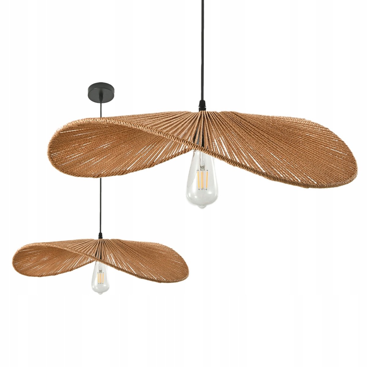 Grote Boho Hanglamp Bamboe & Metaal - 60cm - E27 Fitting