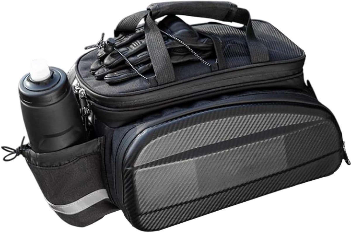 Fiets Bagagedrager Tas - Fietstas Achterrek - Buitenreizen - Uitbreidbaar Ontwerp - 17L tot 31L - Multicolor