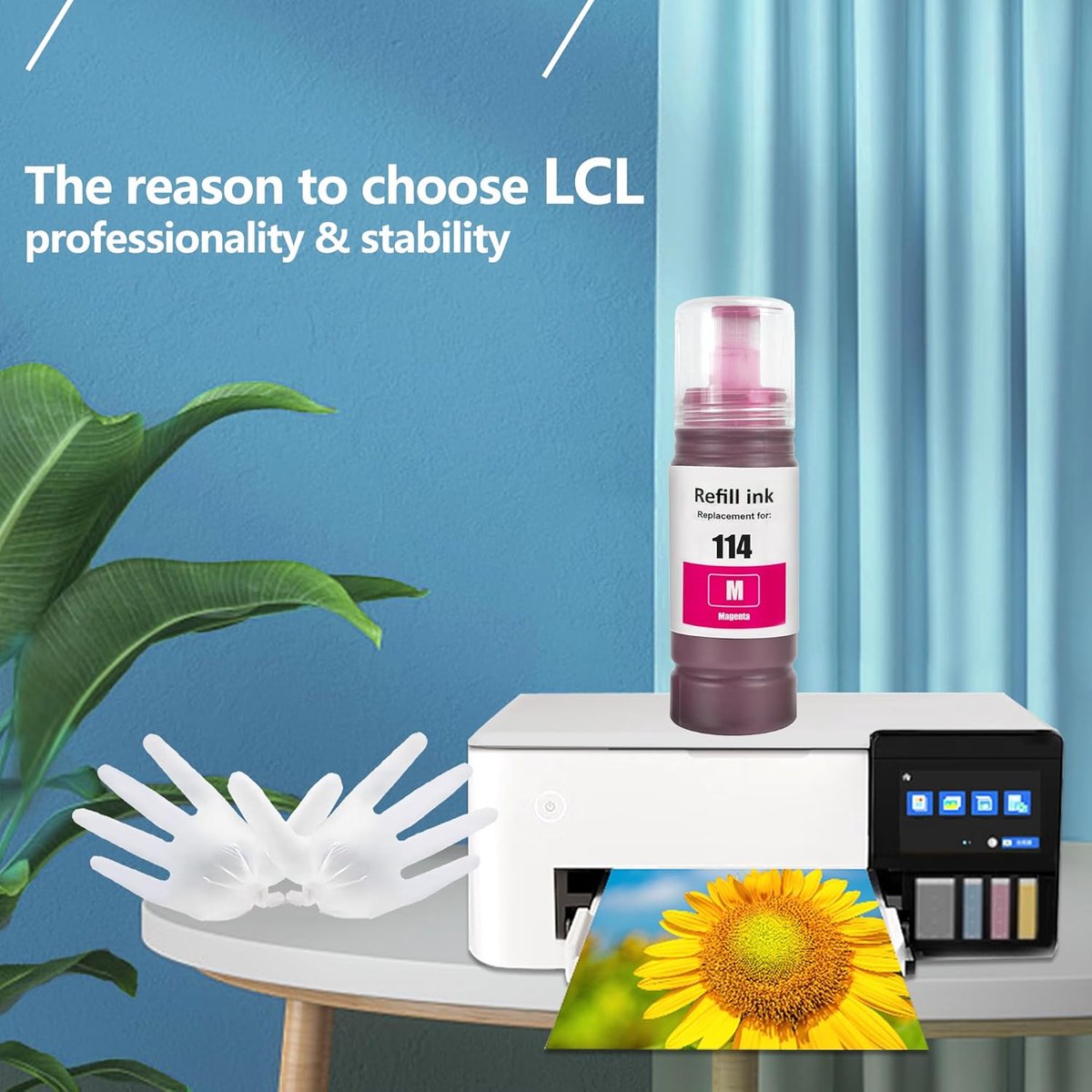 Inktfles 70ML - Magenta - Vervangend voor EPSON ECOTANK ET-8500 ET-8550 - Tot 2300 pagina's - ShopVlot