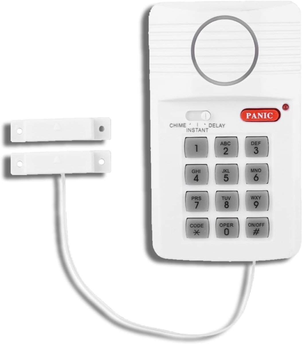 Alarm systeem met toetsenbord - drie instellingen - geschikt voor deuren en garages - eenvoudige installatie - ShopVlot