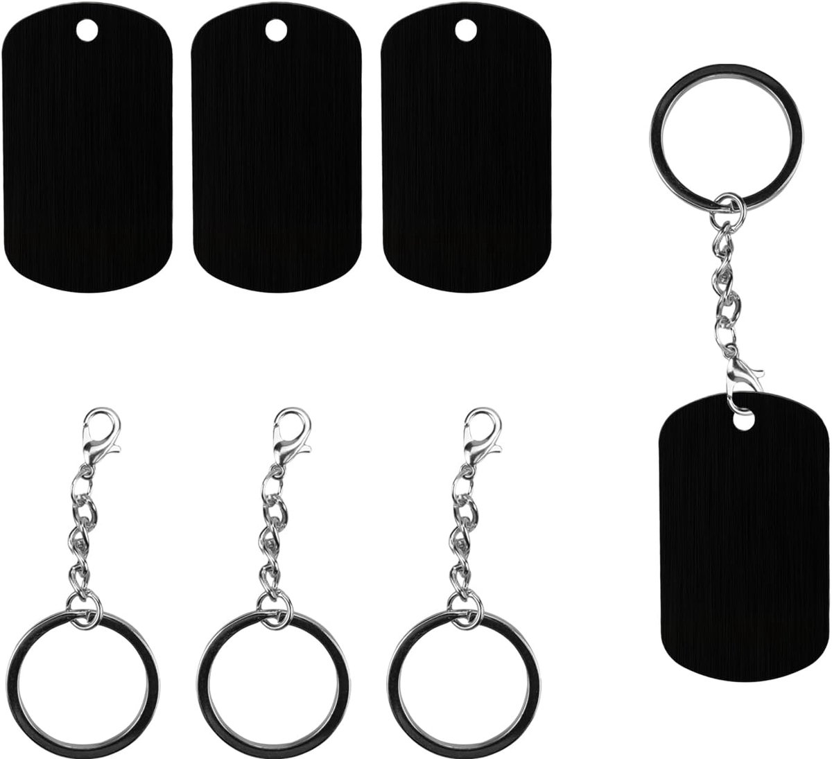 Hondtags blanke schildvorm - 30 stuks aluminium - gepersonaliseerd - ideaal voor DIY projecten - ShopVlot