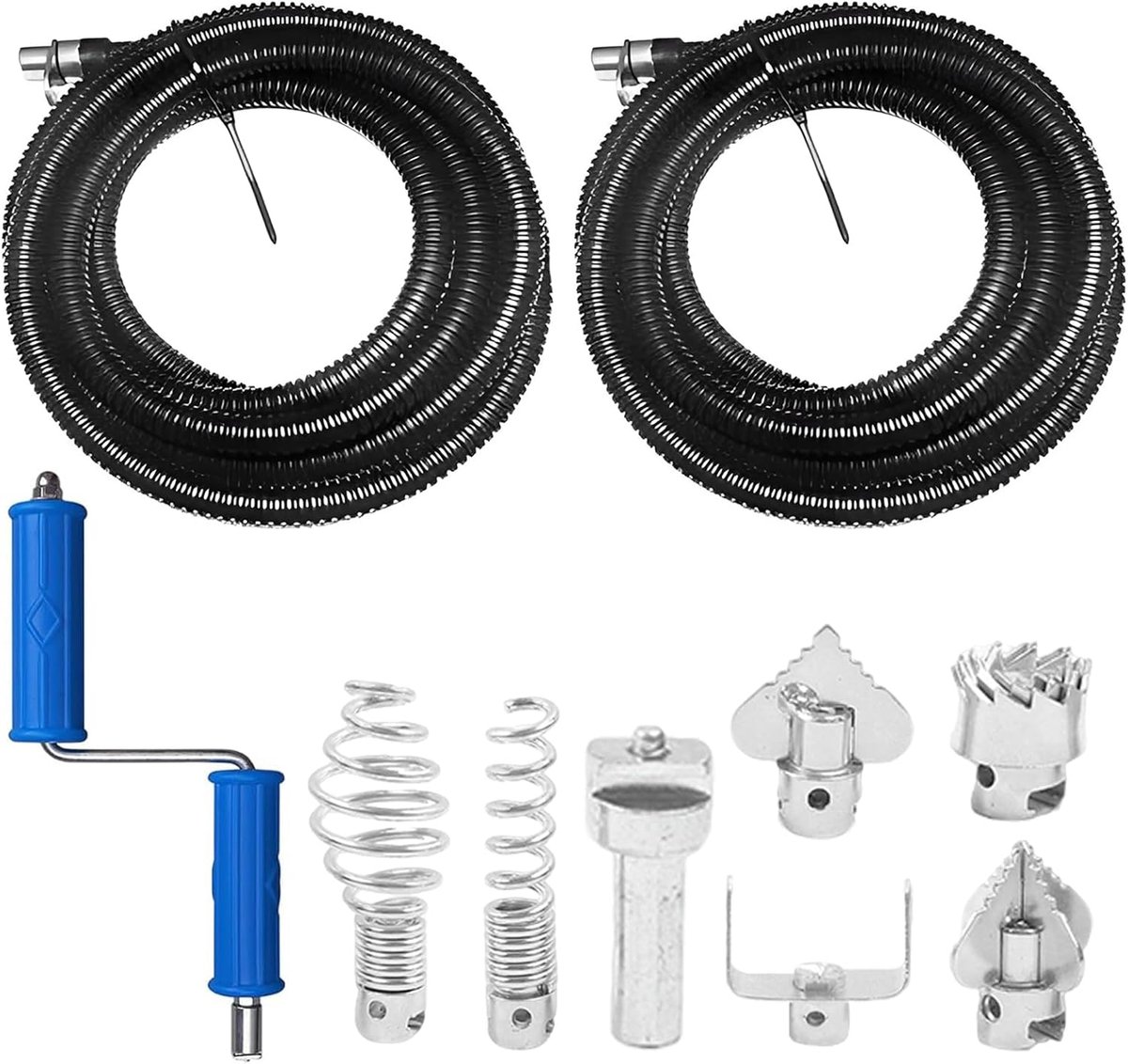 Afvoerspiralen 6 m x 12 mm - Multifunctionele buisreinigers - Handmatige en elektrische adapters - ShopVlot
