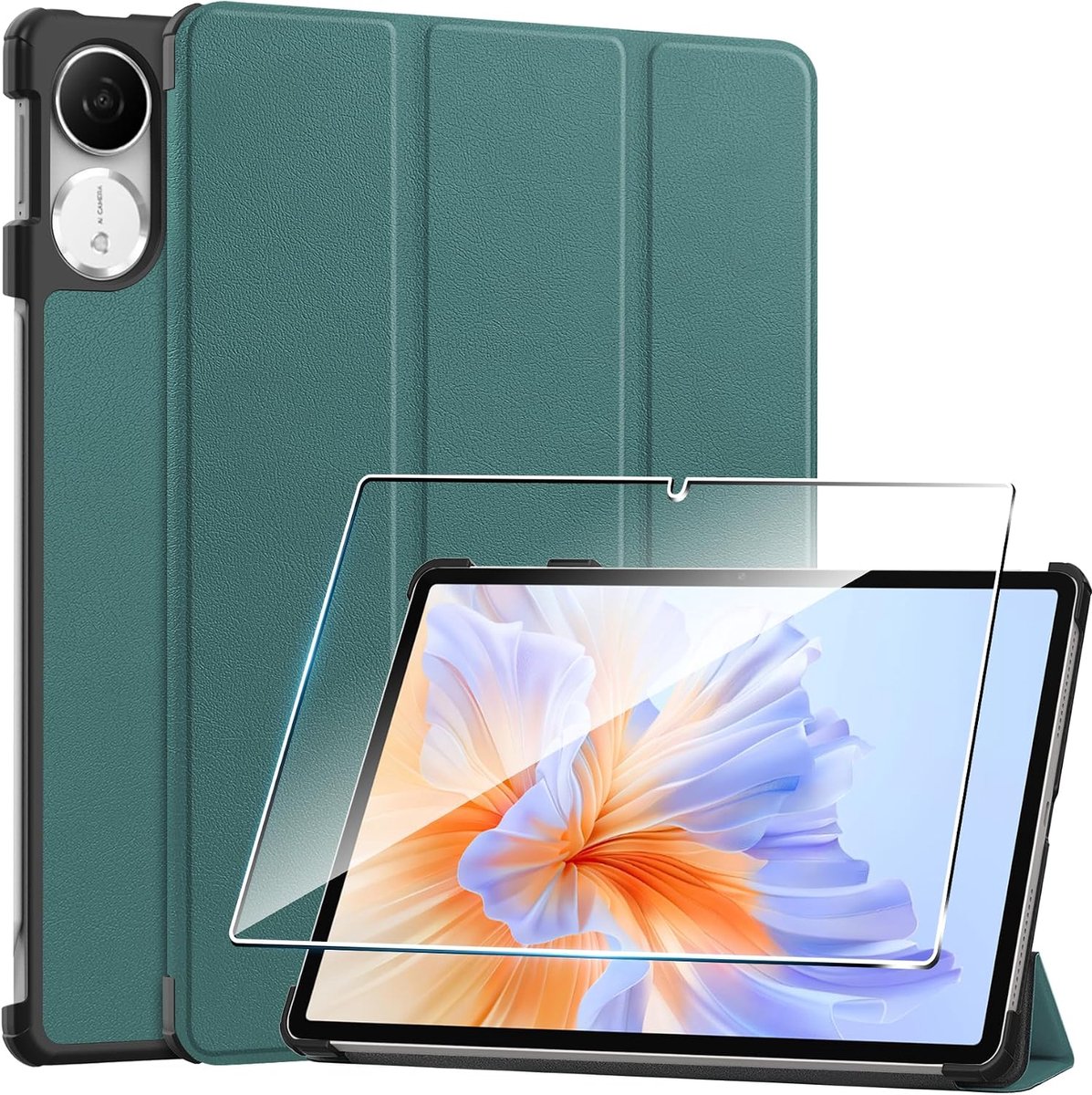 Tablet Hoes voor Honor Pad V9 2025 - PU Leer - Flip Case met Standfunctie - Automatische Slaap/Wekfunctie - ShopVlot