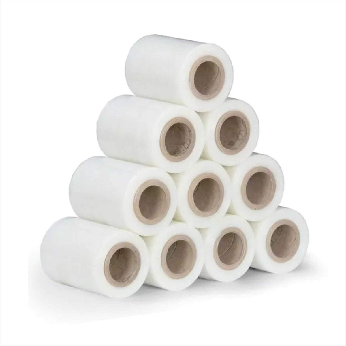 Mini stretch film 10 cm x 150 m - transparant - 5-laags - ideaal voor palletverpakking - ShopVlot