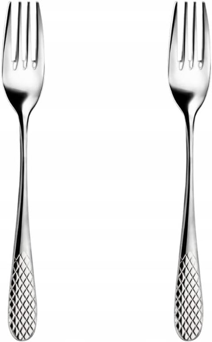 Dessertvork 16 cm Set van 2 - RVS - Elegant design - Perfect voor desserts - ShopVlot
