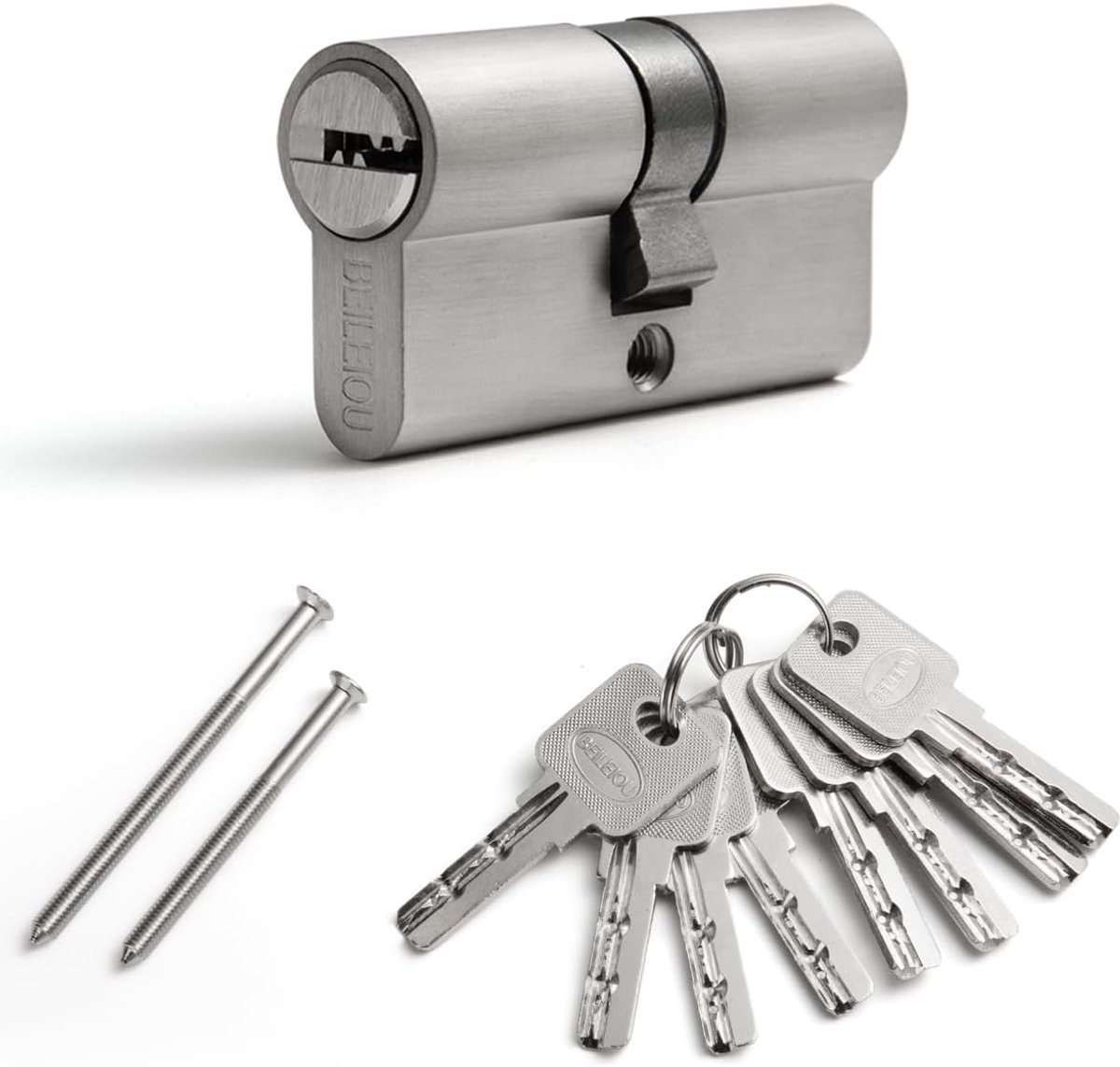 Cilinderslot 60mm (30/30) - Zinklegering - Inclusief 8 Sleutels - Geschikt voor Meeste Deuren - ShopVlot