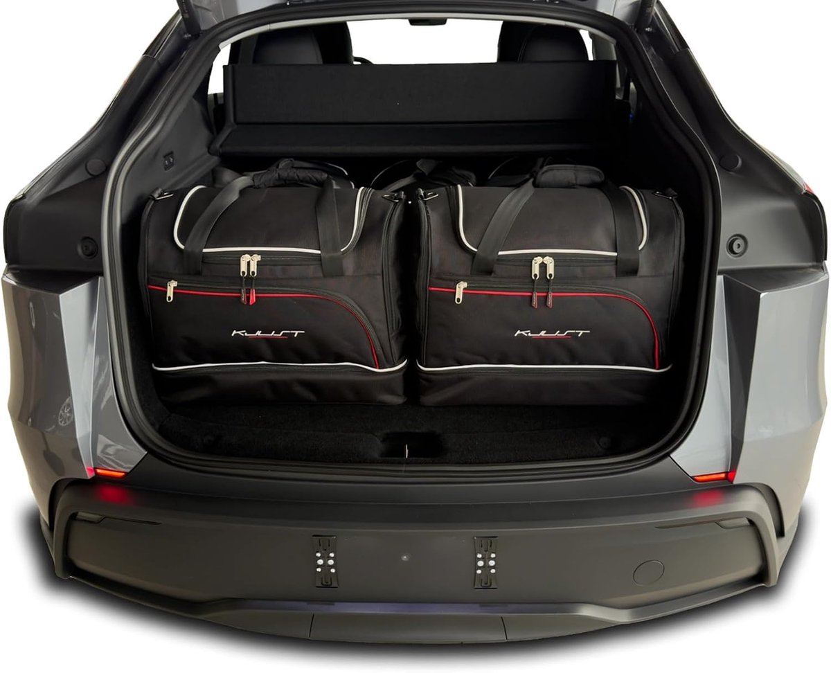 Trunk Bags voor Tesla Model Y Juniper 2025+ - 5-delige set - zwart met rode accenten - optimale bagageorganisatie - ShopVlot