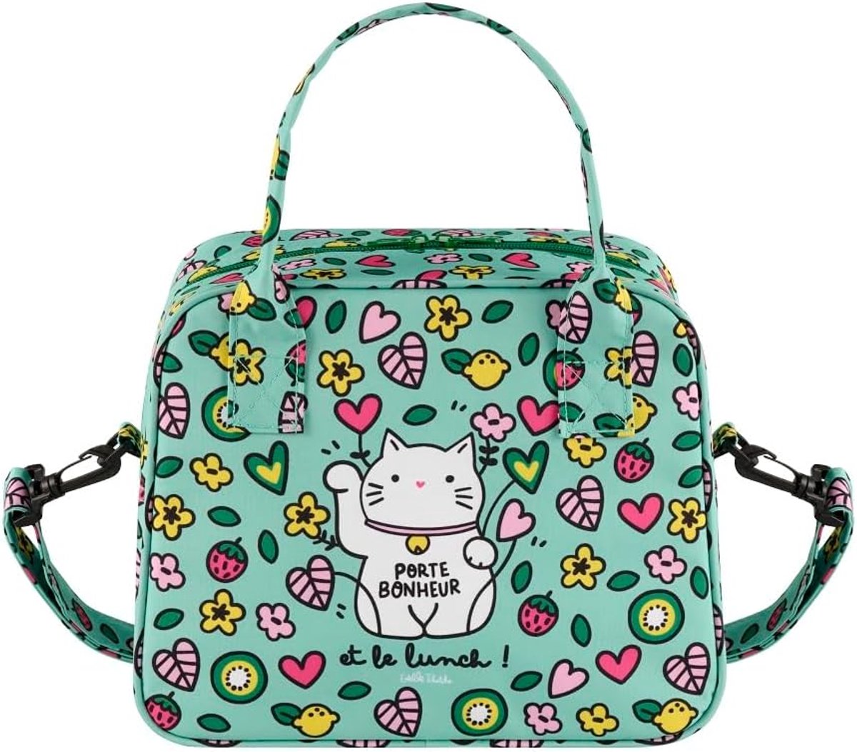 Lunchtas - 29 x 15 x 25 cm - Polyester - Met schouderriem - Ideaal voor onderweg - ShopVlot