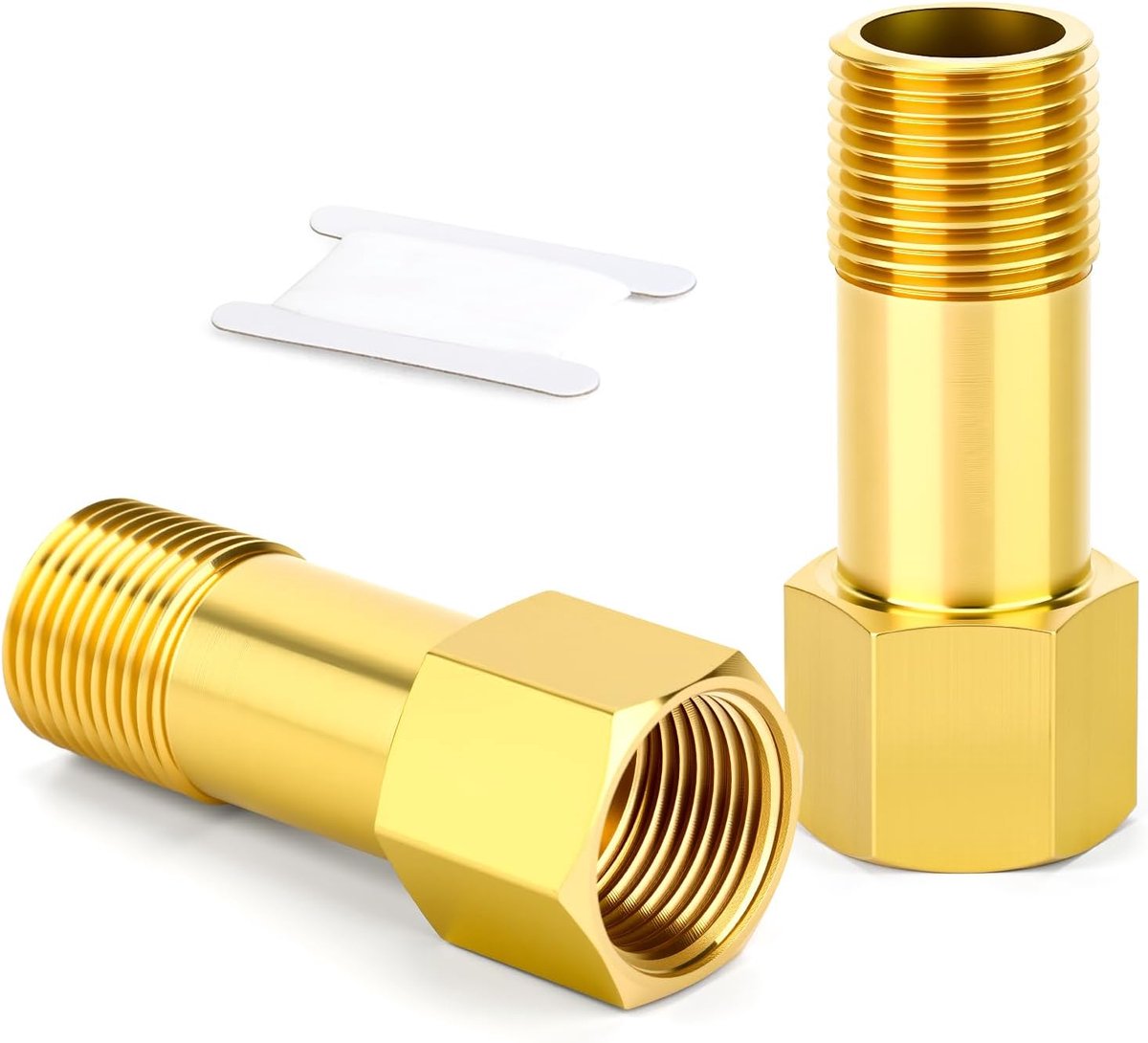 Verlengbuis 3/8" BSP - Messing - Dubbelzijdig - Ideaal voor pneumatische systemen - ShopVlot