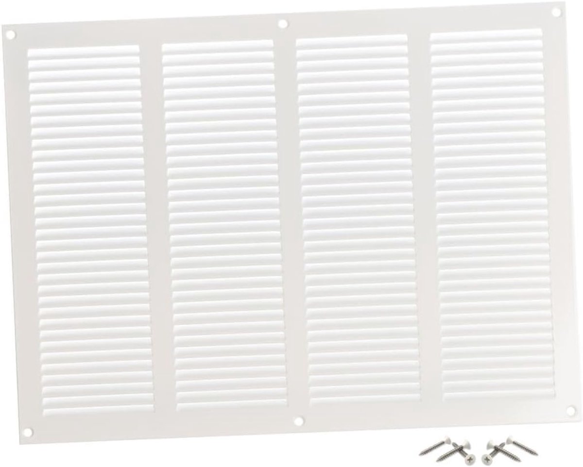 Ventilatierooster 400 x 300 mm - metalen afzuigrooster - insectenbescherming - geschikt voor binnen en buiten - ShopVlot