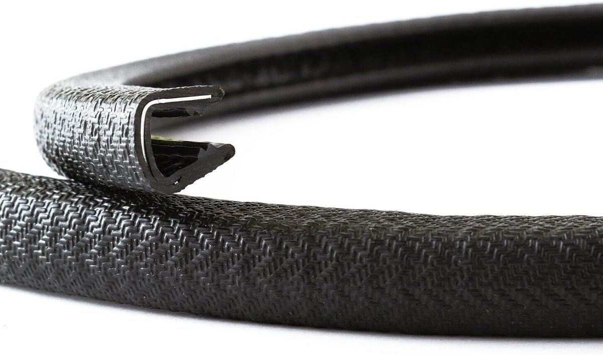 Deurrandbescherming 8-10 mm - zelfklevend PVC met staalkern - eenvoudig te installeren - ideaal voor auto en meubels - ShopVlot