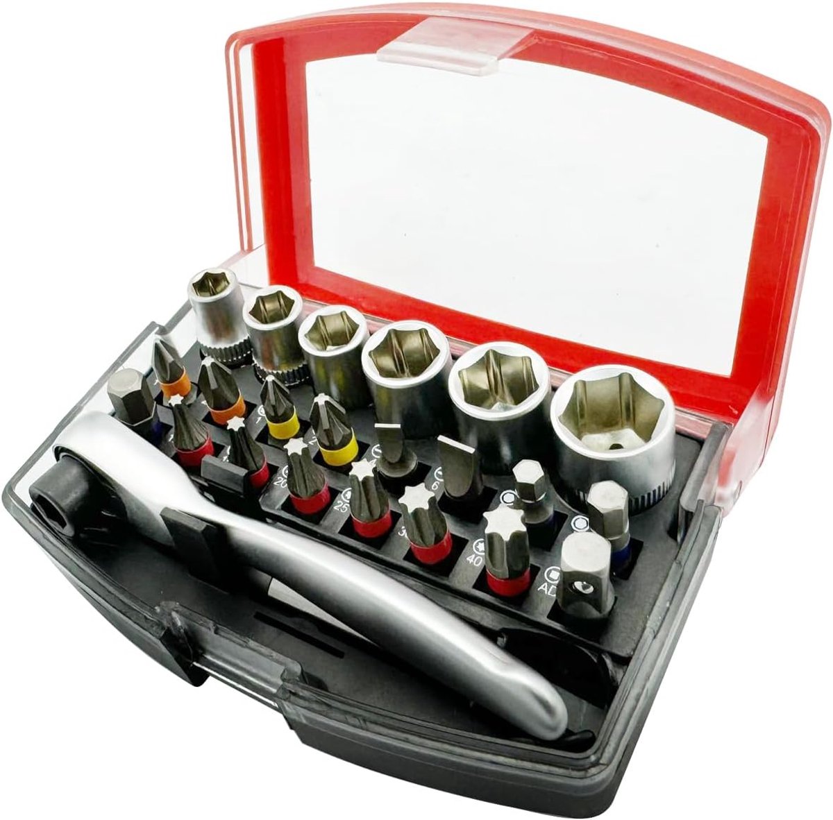 Schroevendraaier Bit Set 90mm - 18-delig - CrV met Hex Schank - Duurzaam en corrosiebestendig - ShopVlot