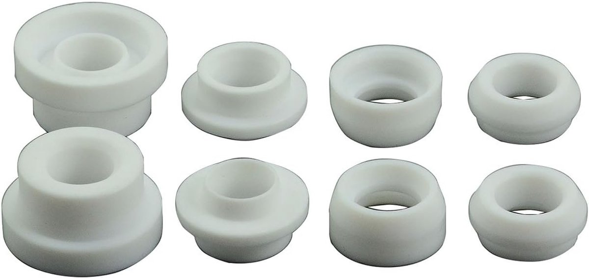 TIG-lasbrander accessoires 8 stuks - voor PTA DB SR WP 17 18 26 - insulator en gasket - ShopVlot