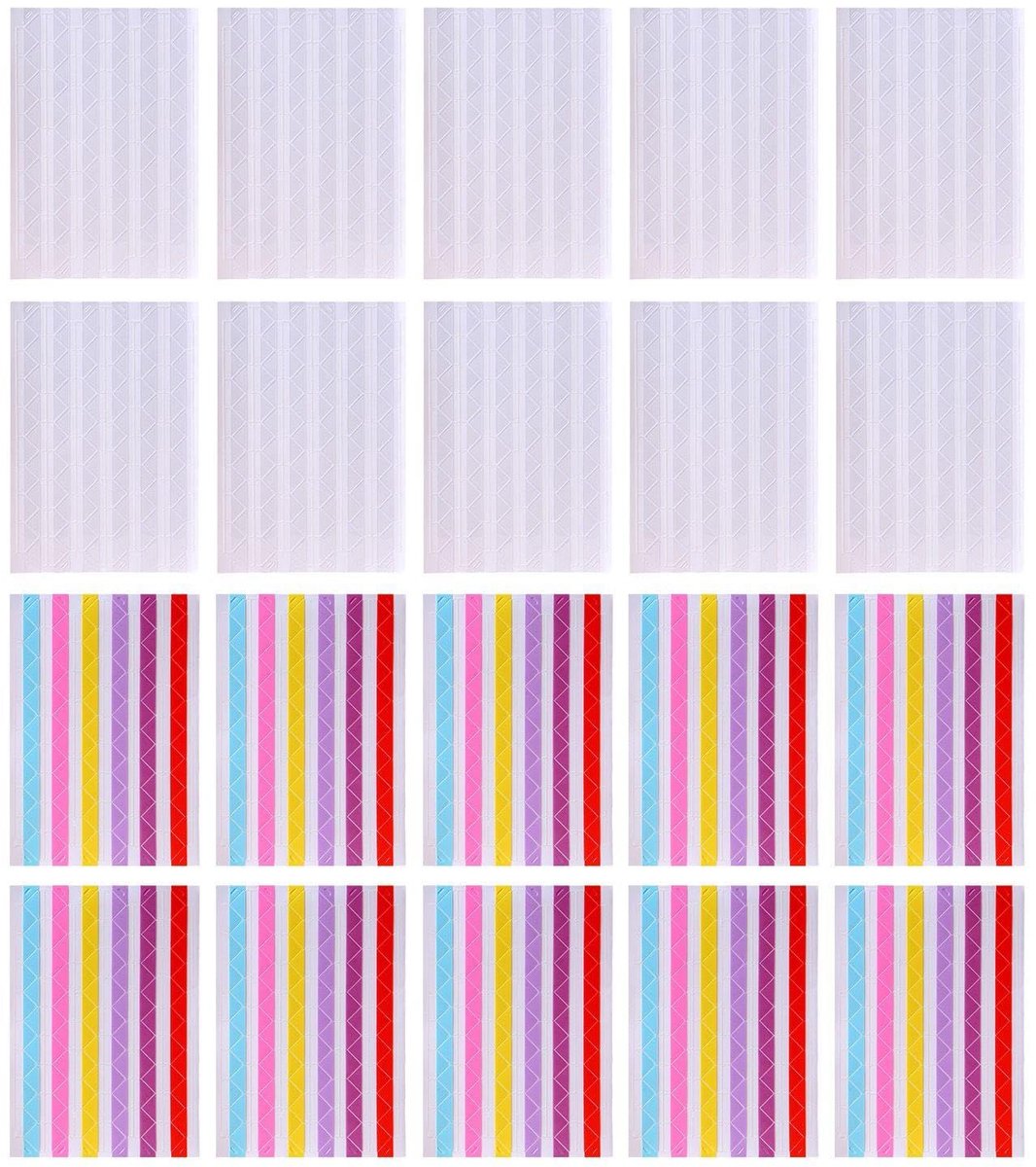 Foto album stickers 20 stuks - DIY scrapbook accessoires - kleurrijke foto randen - personaliseer je herinneringen - ShopVlot