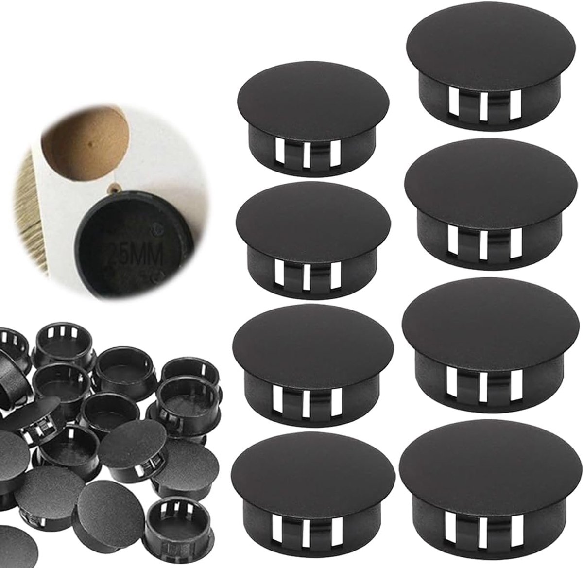Gatenafdekkingen 120 stuks - Plastic caps voor meubelen - Bescherming tegen UV en weersinvloeden - ShopVlot