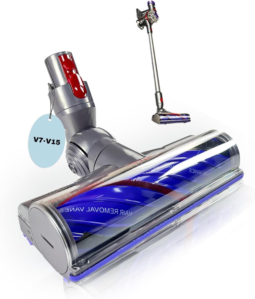 Tangle-free direct drive borstel - compatibel met Dyson V7 V8 V10 V11 V15 - upgrade anti-tangle ontwerp - ShopVlot