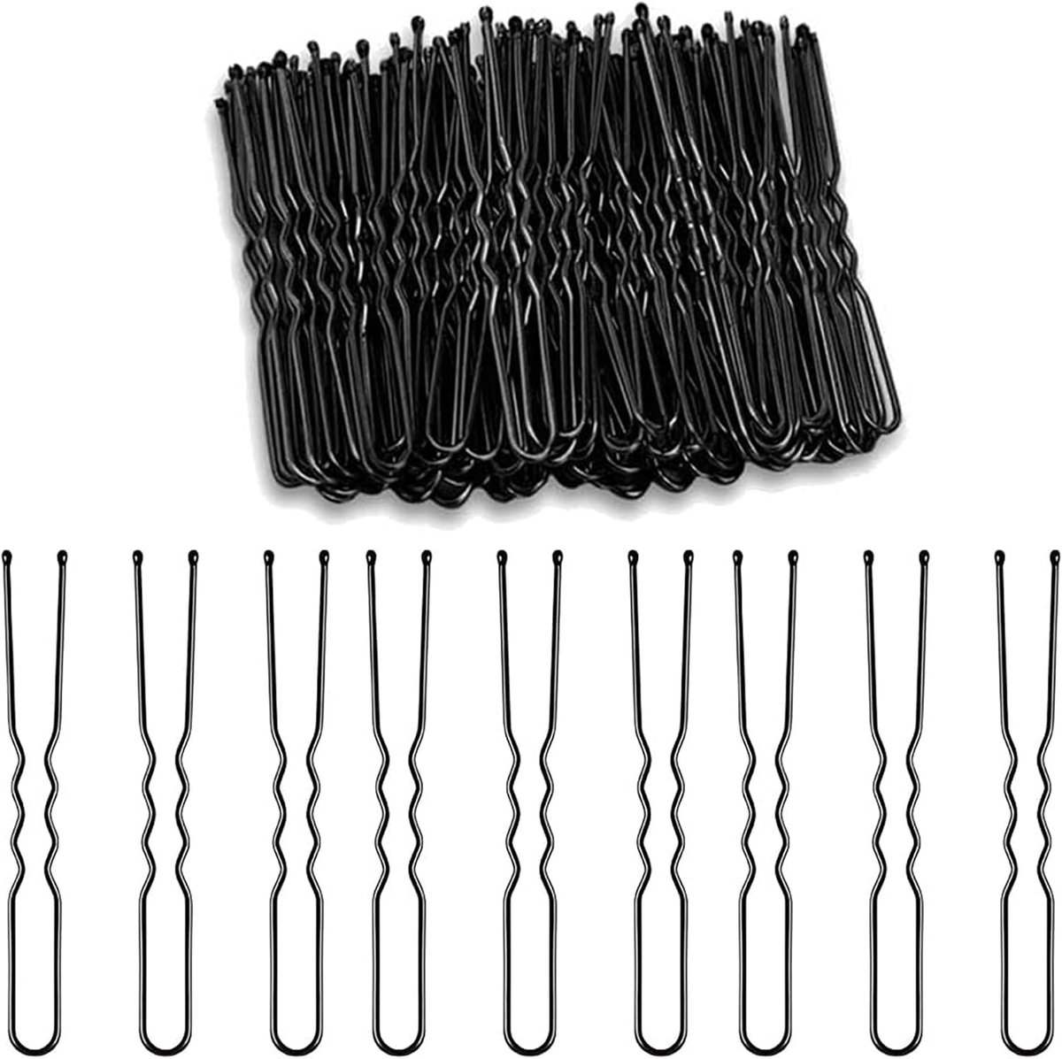 Haarspelden 7 cm U-vorm - Metalen stylingsclips - Veilig en comfortabel - Voor updos en alle haartypes - ShopVlot