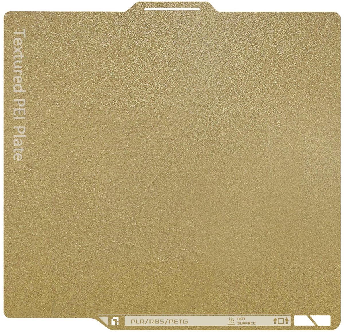 getextureerde bouwplaat 235x235mm - dubbele PEI-verenstaal - flexibel magnetisch platform - uitstekende hechting - ShopVlot