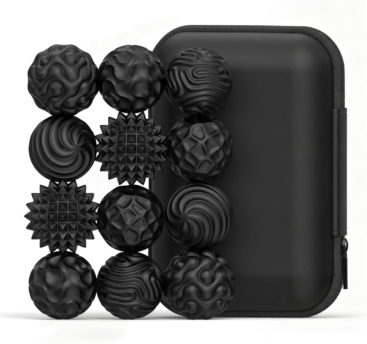 Massageballen set 12 stuks - siliconen - stressverlichting - ideaal voor acupunctuur en ontspanning - ShopVlot