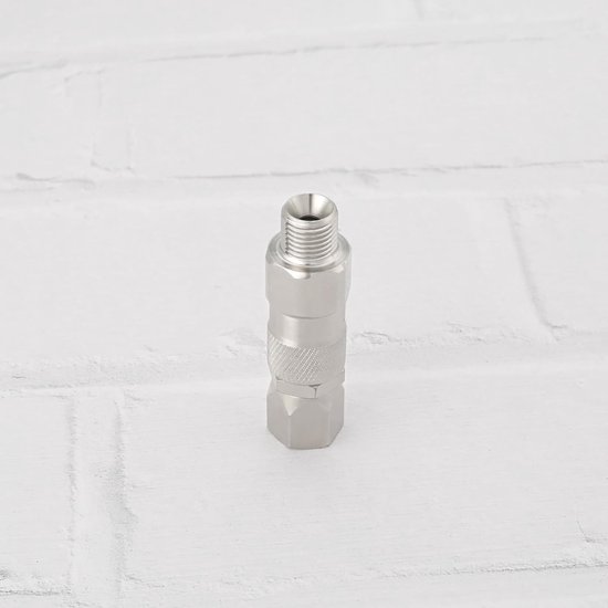 1 ST Draaibare Joint Hoge Druk 1/4 Inch Mannelijke - 1/4 Inch Vrouwelijke Hogedrukreiniger Draaigewricht 66.2x16.9mm voor Airless Sproeiers Slang Connector Rvs Spuitpistool Swivel Joint — afbeelding 5