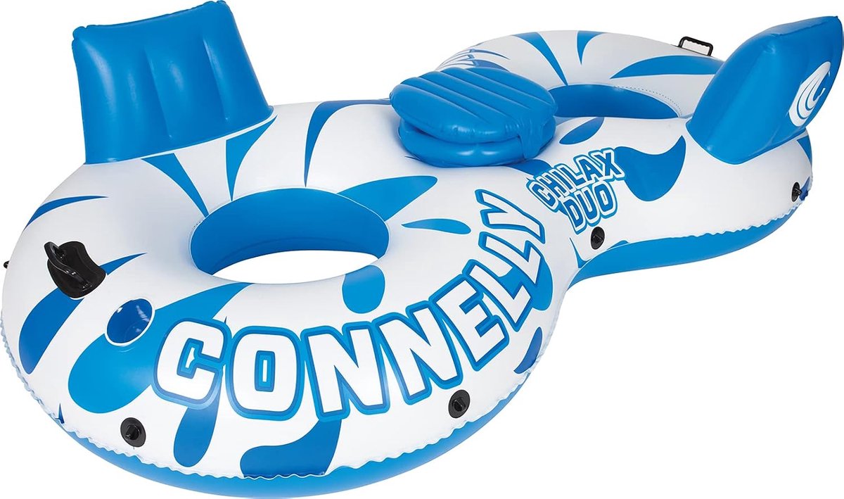 Lounge tube voor 2 volwassenen - Opblaasbare ijsemmer - Snelventiel - Ideaal voor ontspanning in het water - SnelShoppen