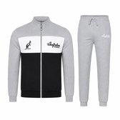 Australian - Heren Homewear Joggingpak - Grijs/Zwart - Maat L