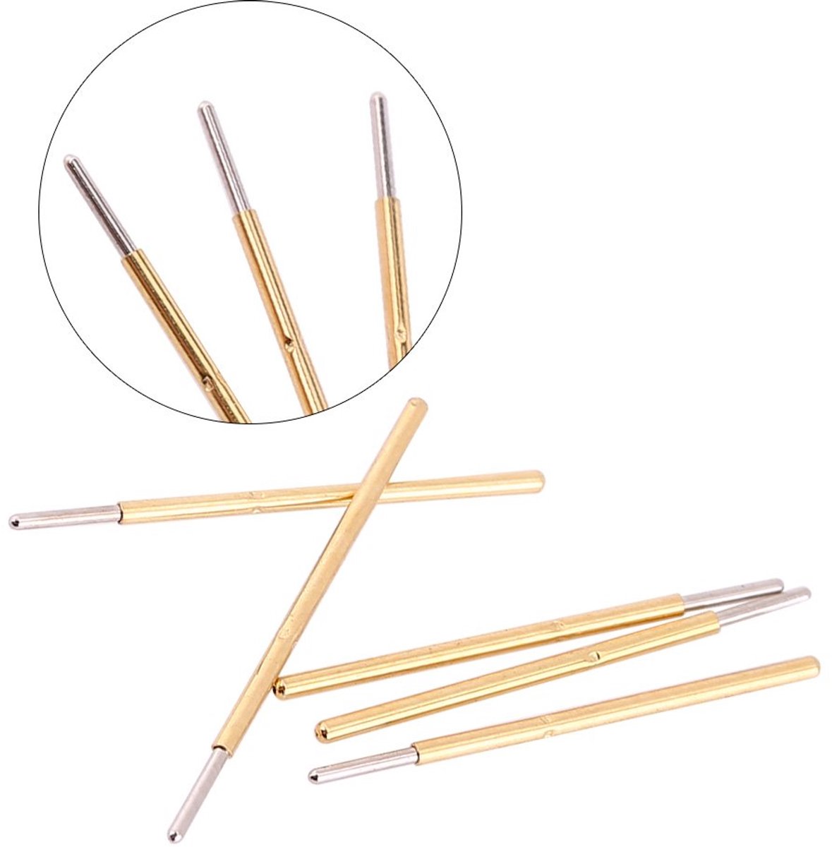100 stks P50-J1 Lente Test Probes Dia 0.68mm Lengte 16mm Conische Kop Pogo Pin Test Tools