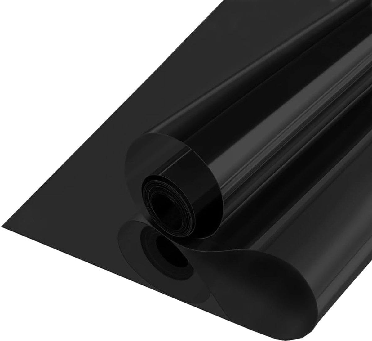 Raamfolie 100% Lichtblokkering Raamtintfolie Zichtwerende Folie Privacybescherming Privacyfolie Zelfklevende Folie Zonwerende Glasfolie Warmte Isolatie 50cmX300cm