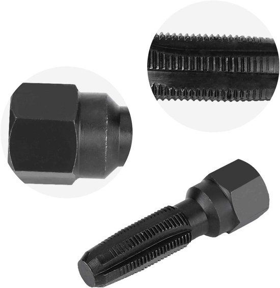 5 stks bougie draad reparatie kit m14 bougie draad reparatie voor koolstofstaal bougie draad met 14mm bougie inserts cilinderkop tool kit — afbeelding 5